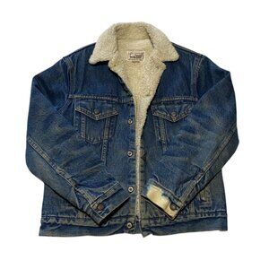 Vintage GAP PIONEER Sherpa-Lined Denim Jacket